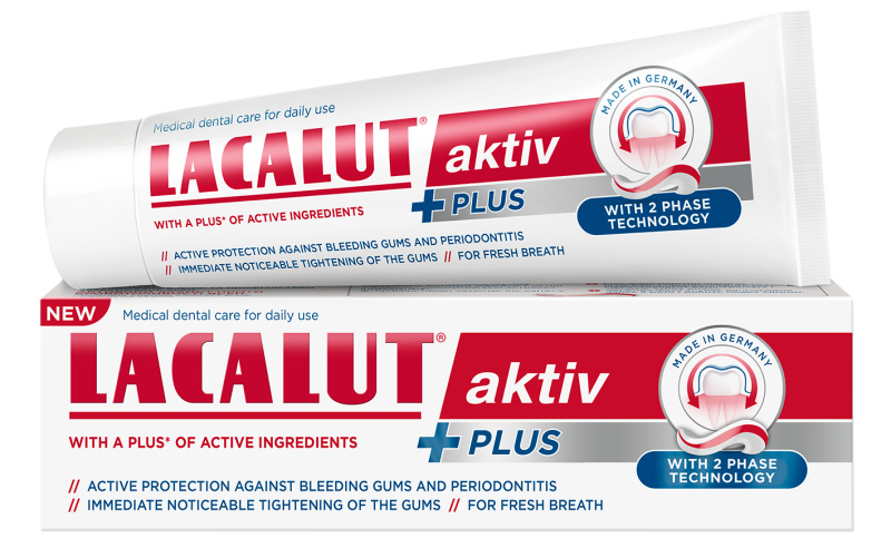 LACALUT Aktiv Plus zubní pasta 75ml, Forma výrobku: Pasta