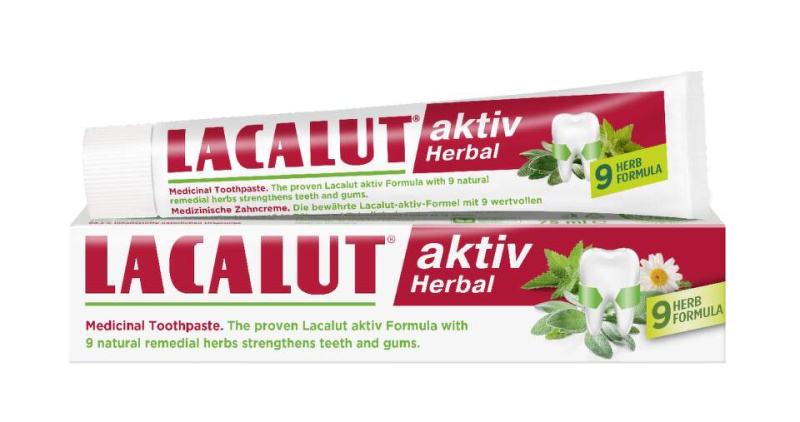 Lacalut Aktiv Herbal zubní pasta 75 ml