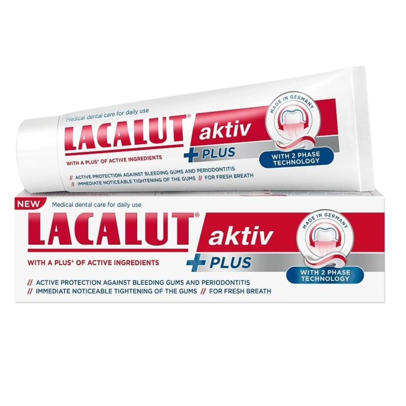 Lacalut Aktiv Plus zubní pasta proti parodontóze 75 ml