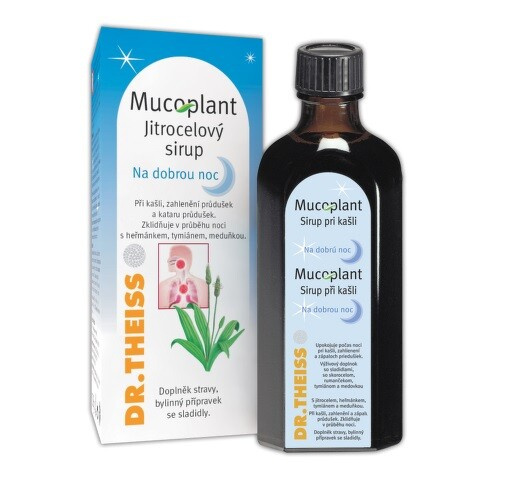 MUCOPLANT Jitrocelový sirup při kašli Na dobrou noc 250 ml