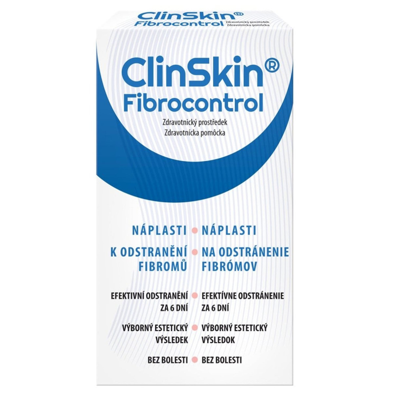 CLINSKIN Fibrocontrol náplasti k odstranění fibromů 3 kusy