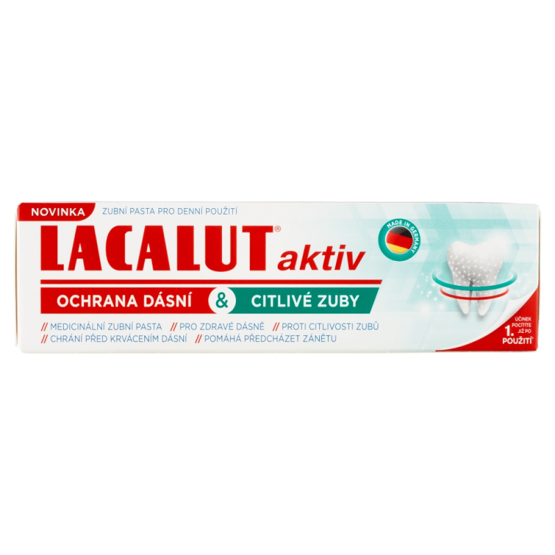 Lacalut Aktiv zubní pasta pro ochranu zubů a dásní 75 ml