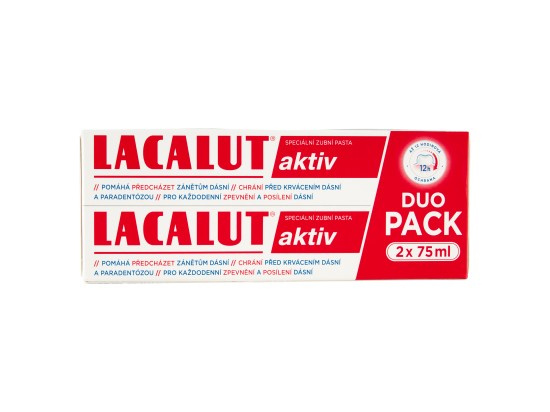Lacalut Aktiv zubní pasta proti parodontóze 2x75 ml