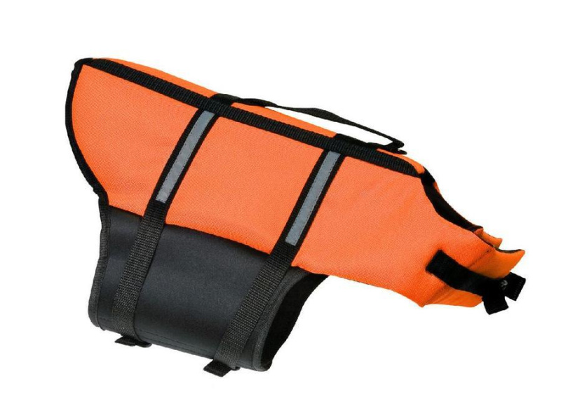 Vesta plavací Dog oranžová M