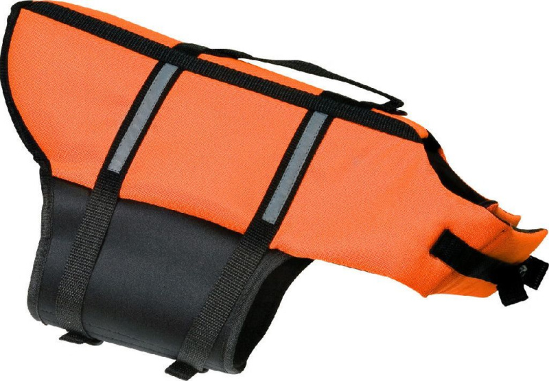 Vesta plavací Dog oranžová M