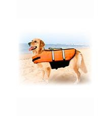 Vesta plavací Dog oranžová XL