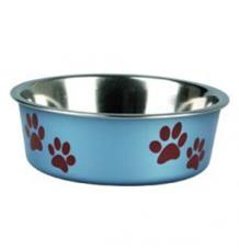 Karlie Miska nerezová s plastovým opláštěním metalická modrá 12cm 300ml