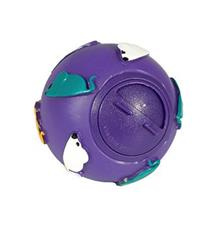 Hračka kočka Míč na pamlsky plast KAR 7 cm