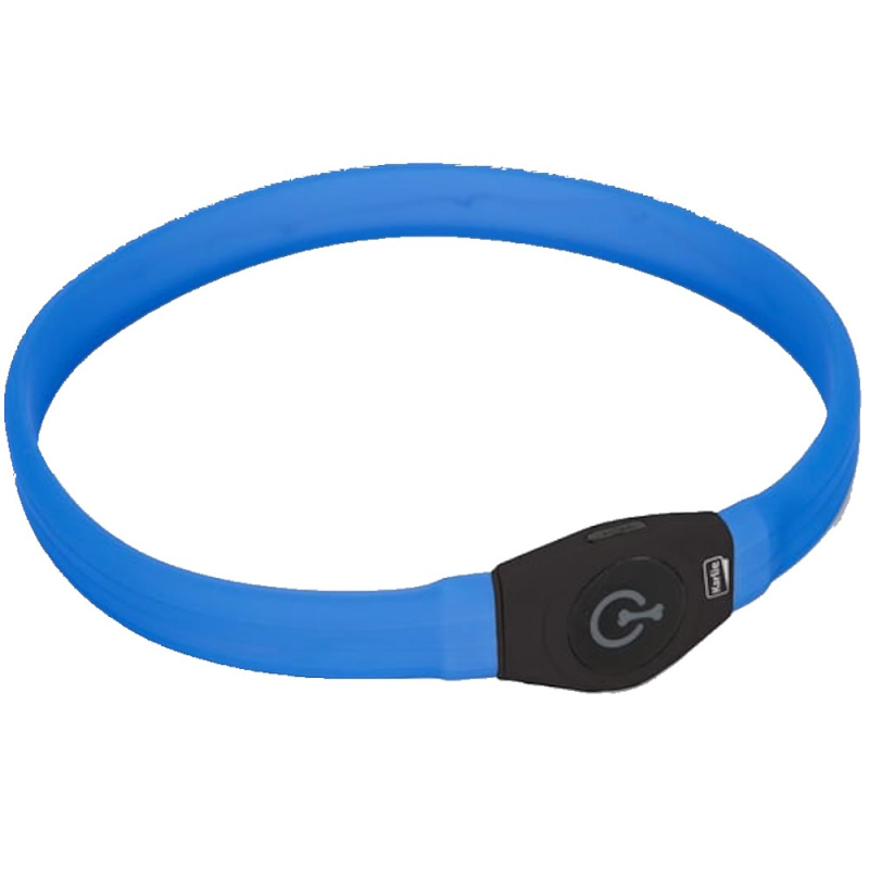 KARLIE Visio Light LED USB nabíjecí obojek pro psy modrý 65 cm