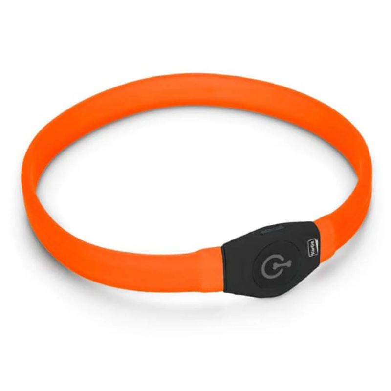 KARLIE Visio Light LED USB nabíjecí obojek pro psy oranžový 65 cm