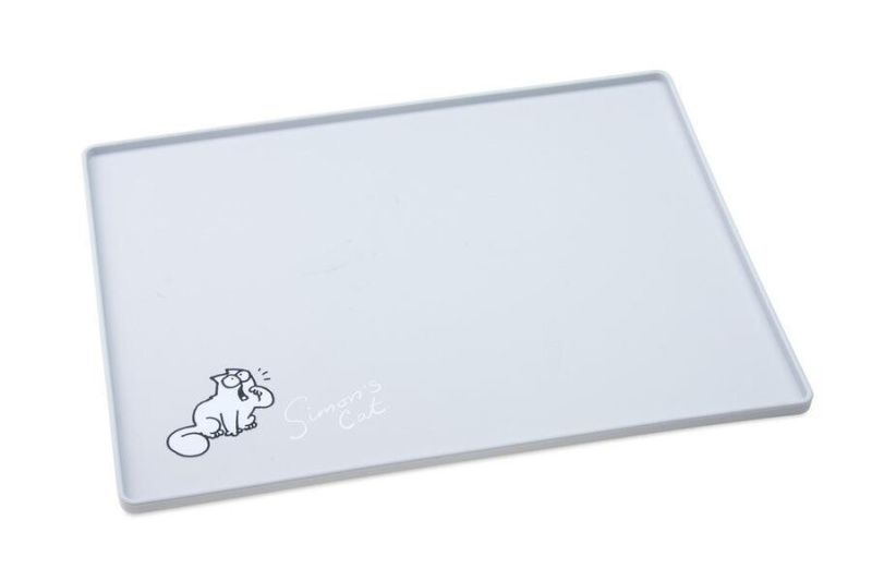 Karlie Simon's Cat podložka pod misku pro kočky světle šedá 40 x 30 x 1 CM