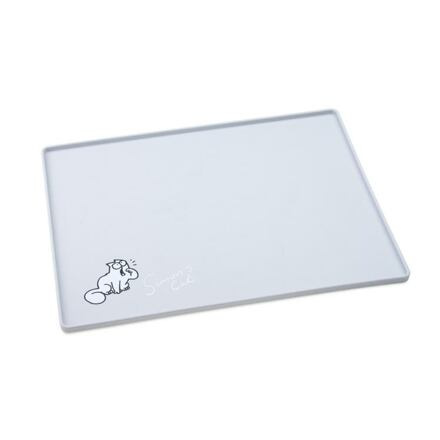 Karlie Simon's Cat podložka pod misku pro kočky světle šedá 40 x 30 x 1 CM