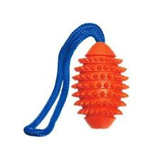 Hračka pes Míč šišatý gumový s provazem KAR 32 cm