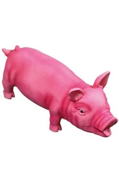 Hračka pes Silikonové prase 33cm růžová KAR