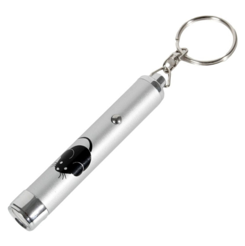 Hračka kočka LED světlo laser motiv MYŠ 8 cm 1 ks