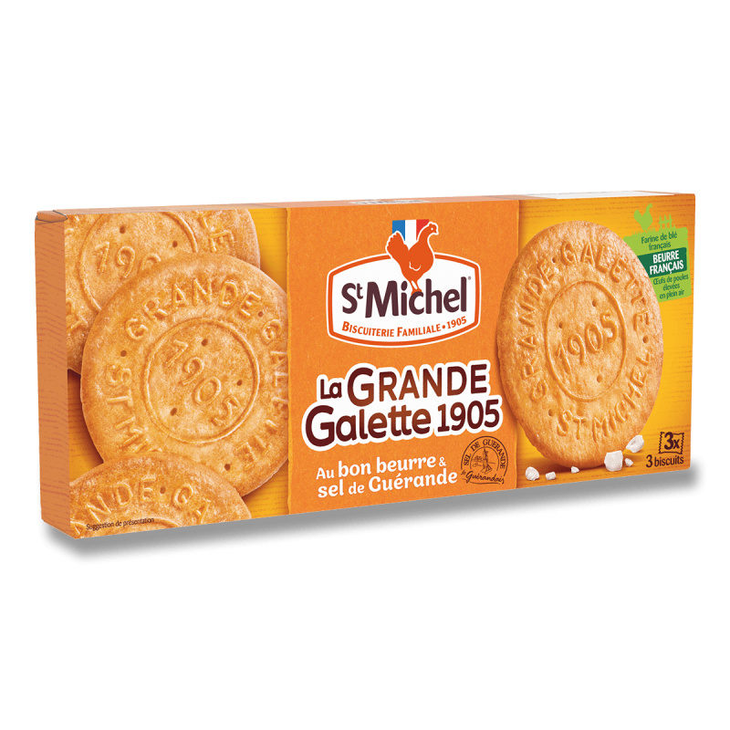 St Michel Grande Gallete - galetky s mořskou solí - 150 g