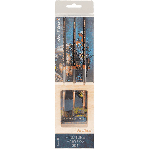 da Vinci - Maestro Kolinsky Red Sable Brush set Short