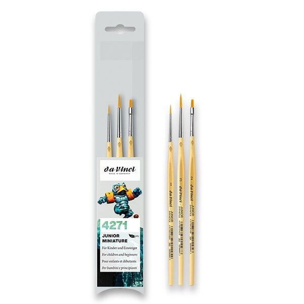 Sada štětců da Vinci Junior Synthetics souprava, 3 ks da Vinci