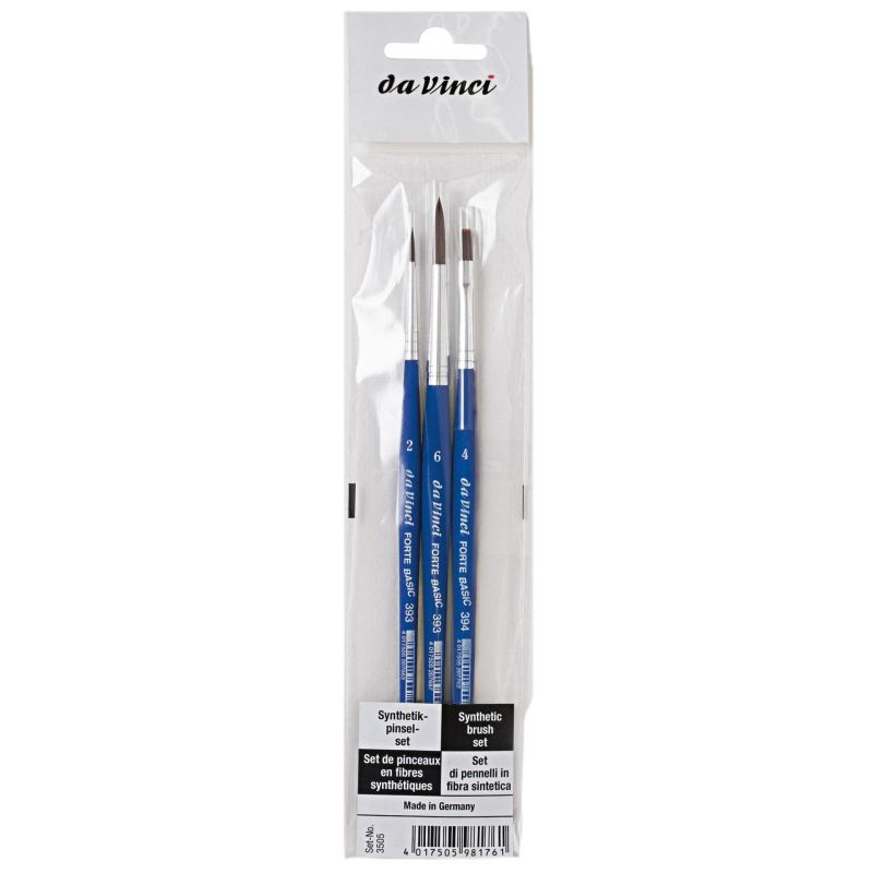 Štětce kulaté a ploché FORTE BASIC vel.2, 4 a 6 sada (3ks)