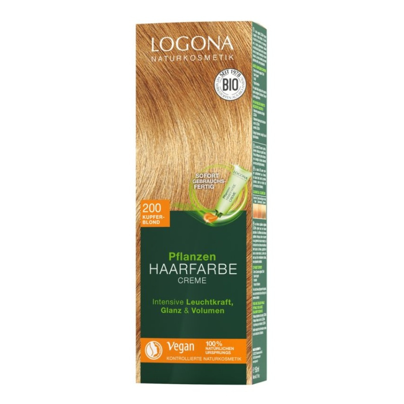 LOGONA Color Creme – MĚDĚNÁ BLOND