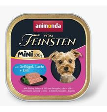 ANIMONDA paštika Vom Feinsten MINI - drůbeží, losos, kopr  pro psy  100g