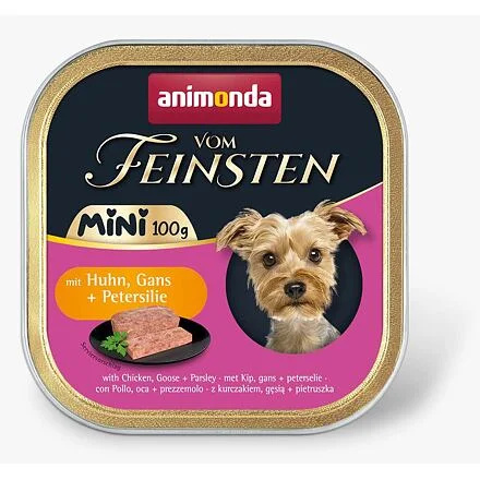 ANIMONDA paštika Vom Feinsten MINI - kuře, husa, petržel pro psy 100g