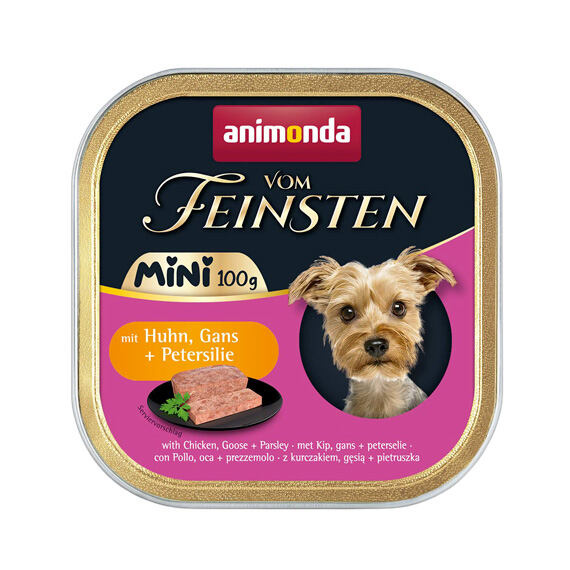 ANIMONDA paštika Vom Feinsten MINI - kuře, husa, petržel pro psy 100g