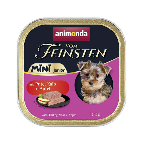 ANIMONDA paštika Vom Feinsten MINI Junior - krůta, telecí, jablko  pro psy  100g