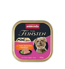 ANIMONDA paštika Vom Feinsten MINI Senior - kuře, králík, bazalka pro psy  100g
