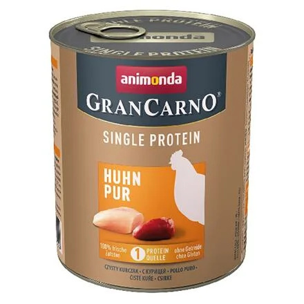 GRANCARNO Single Protein - čisté kuřecí, konzerva pro psy 800g