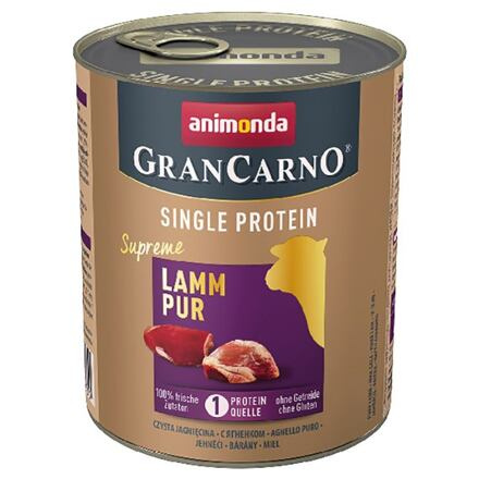 Animonda GRANCARNO Single Protein 800 g čisté jehněčí, konzerva pro psy