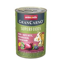 GRANCARNO Superfoods hovězí,čv.řepa,ostružiny,pampeliška pro psy 400 g