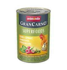 GRANCARNO Superfoods kuře,špenát,maliny,dýňová semínka pro psy  800 g