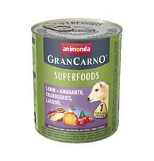 GRANCARNO Superfoods jehněčí,amarant,brusinky,los.olej pro psy 800g