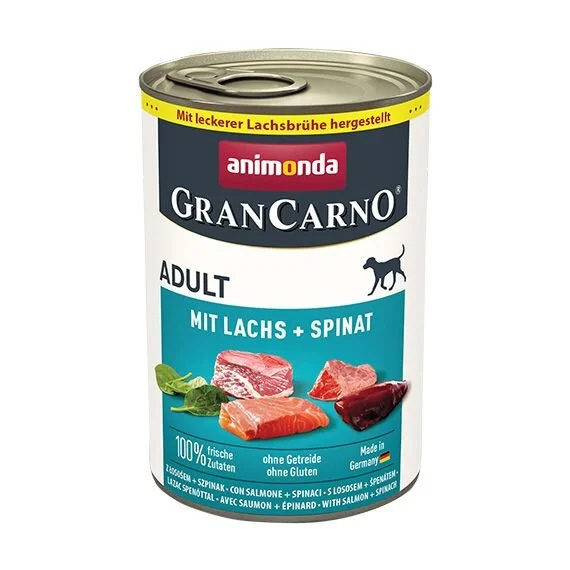 GRANCARNO Adult -s lososem a špenátem 400 g