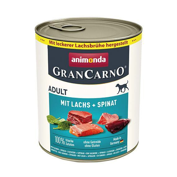 GRANCARNO Adult -s lososem a špenátem 800g