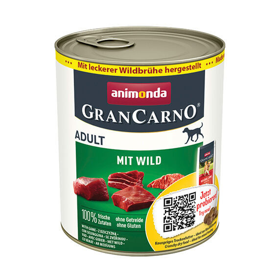 GRANCARNO Adult - se zvěřinou 800g