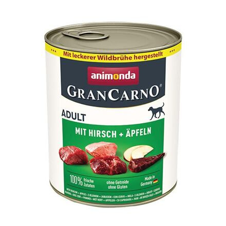 GRANCARNO Adult - jelení maso + jablka 800g