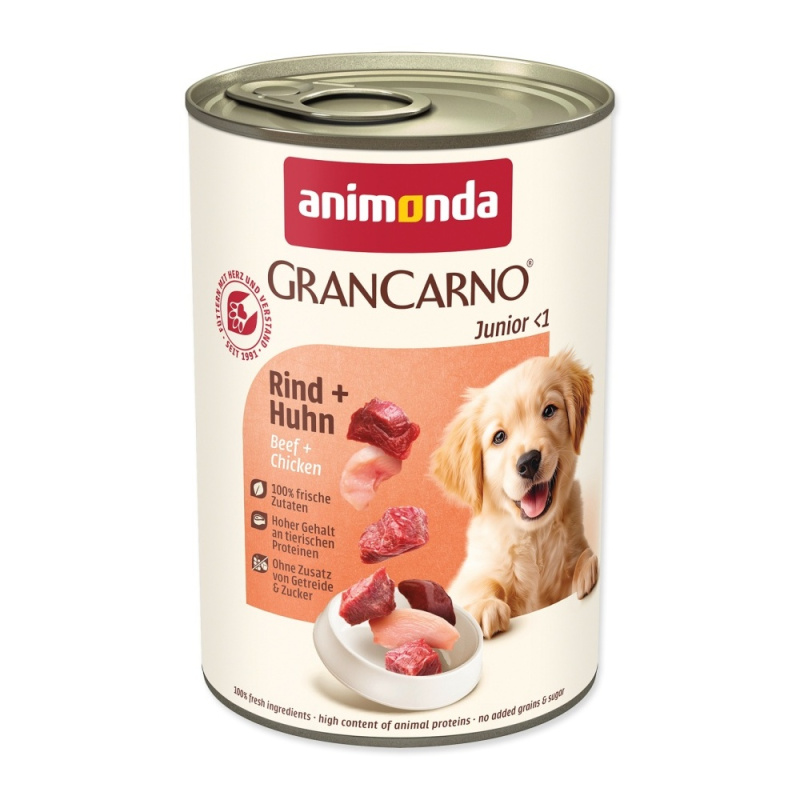 GRANCARNO JUNIOR - kuře, hovězí 400g 