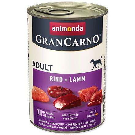 GRANCARNO Adult - hovězí, jehněčí 400 g