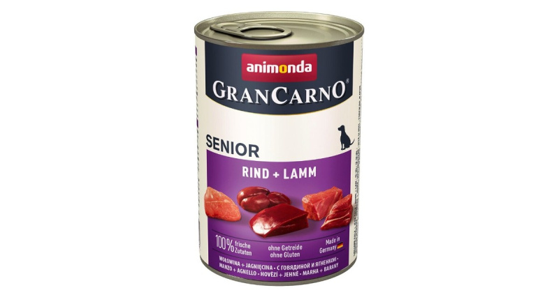 GRANCARNO Senior - hovězí, jehněčí 400 g