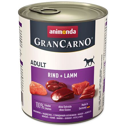 GRANCARNO Adult - hovězí, jehněčí 800 g
