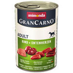 GRANCARNO Adult - hovězí, kachní srdce 6x400g