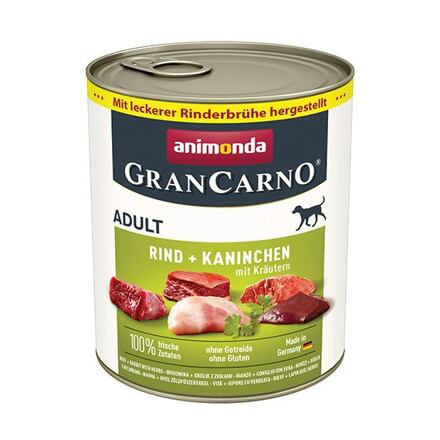 GRANCARNO Adult - králík + bylinky 800 g