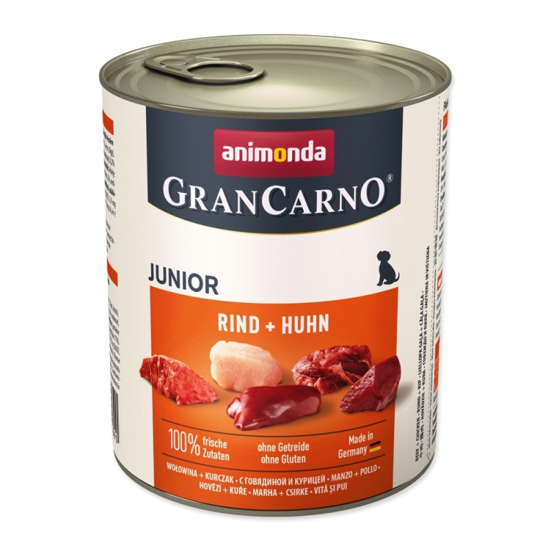 GRANCARNO JUNIOR - kuře, hovězí 800g
