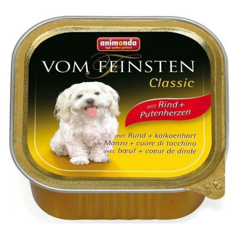 Animonda Vom Feinsten paštika Adult 150g - Hovězí/Krůtí srdce