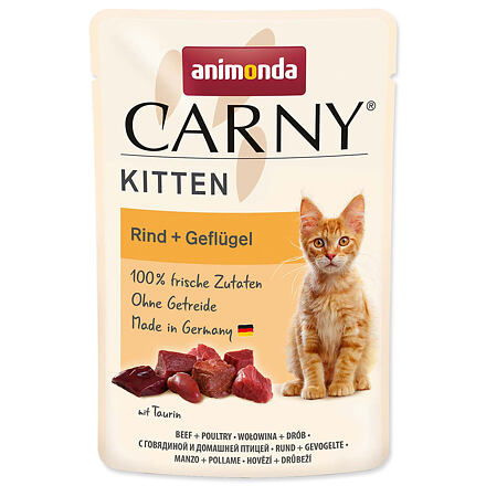Carny Kitten drůbeží koktejl, kapsička pro koťata 85 g