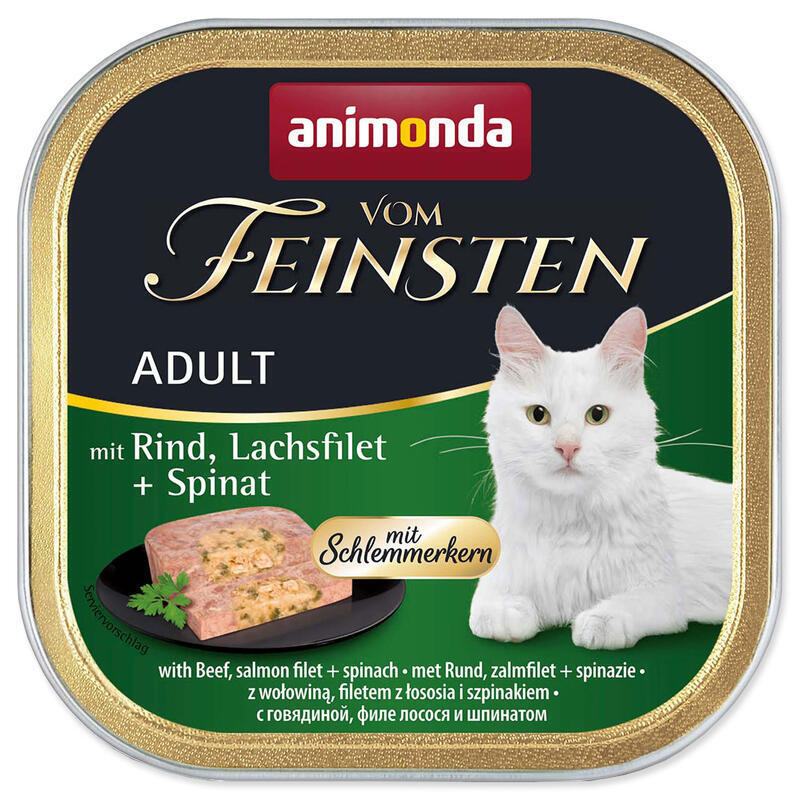 Paštika ANIMONDA Vom Feinstein hovězí + losos + špenát 100 g