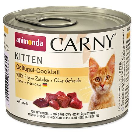 Konzerva ANIMONDA Carny Kitten drůbeží směs 200 g