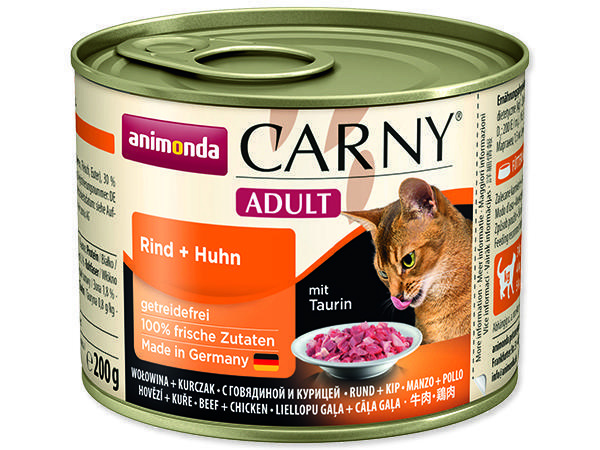 Animonda Carny Cat Hovězí/Kuře - 200g